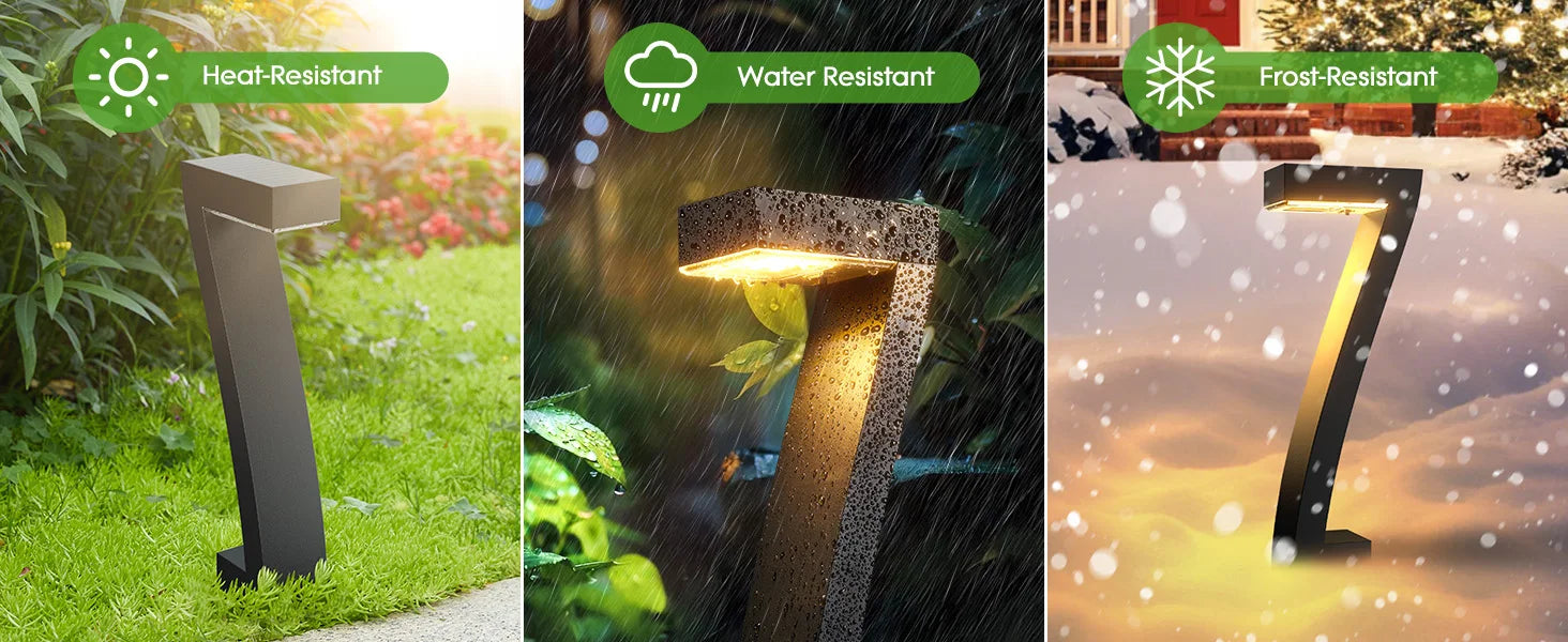 Upgraded Bright LED Solar Lights Outdoor Pathway Lights, IP65 Waterproof Solar