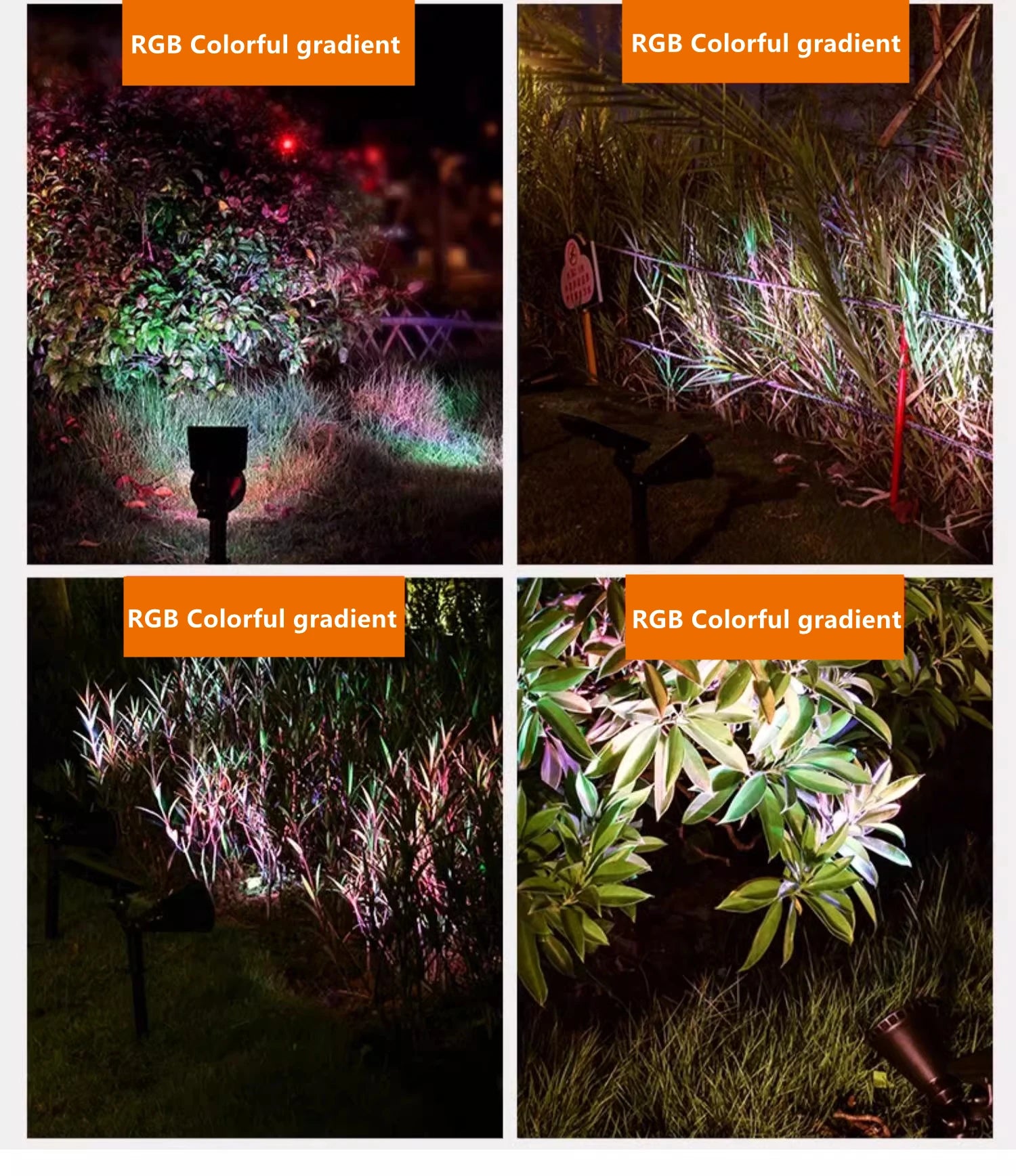 Unique Design 18 Led Rgb Spot Light Waterproof Garden Led Solar Stake