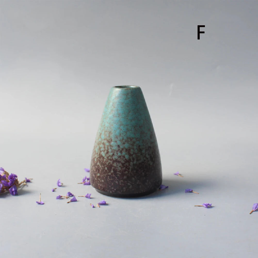 Ceramic Small flower Vase Home Decoration Crafts Tabletop Ornament