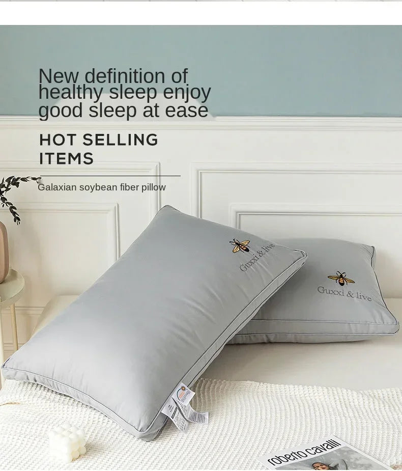 100% Cotton Soy Fiber Pillow Core Cotton Washable Pillows Grade A Low Pillow