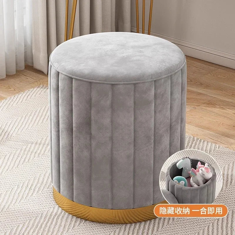 Bedroom Furniture Cream wind storage makeup stool vanity chair vanity stool