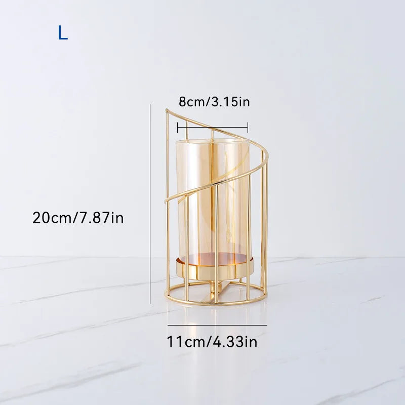 Metal Candle Holder Wedding Festival Home Decoration Bar Dinner Romantic