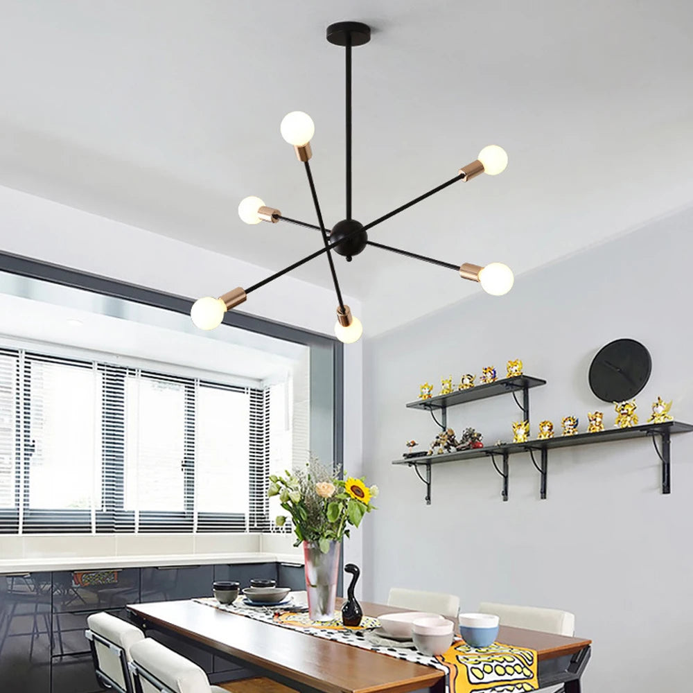 Modern LED Ceiling Chandelier Light Living Room Bedroom Lighting Decor
