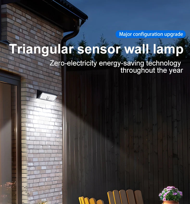 Solar Lighting Wall Light Super Bright 38 Led Motion Sensor Wall Lamp
