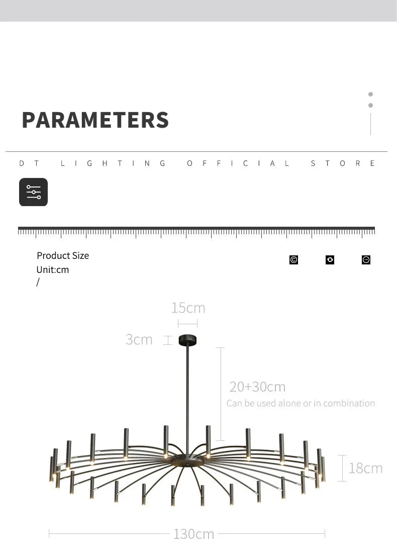 Minimalist Ceiling Chandelier G9 Light Fixtures 110V/220V Home Interior