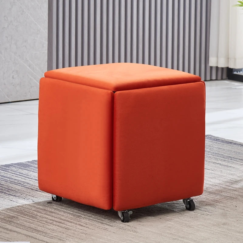 Nordic 5 in 1 Sofa Soft Stool, Creative Home, Rubik's Cube Combination