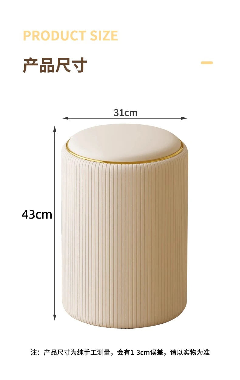 Bedroom Furniture Cream wind storage makeup stool vanity chair vanity stool
