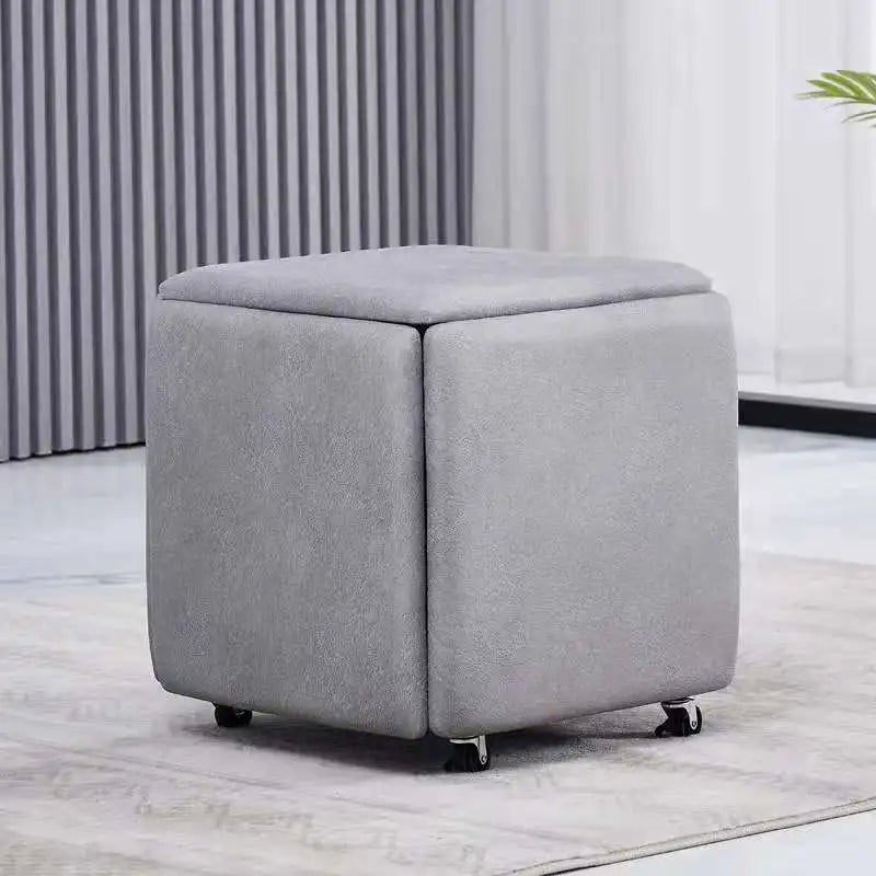 Nordic 5 in 1 Sofa Soft Stool, Creative Home, Rubik's Cube Combination