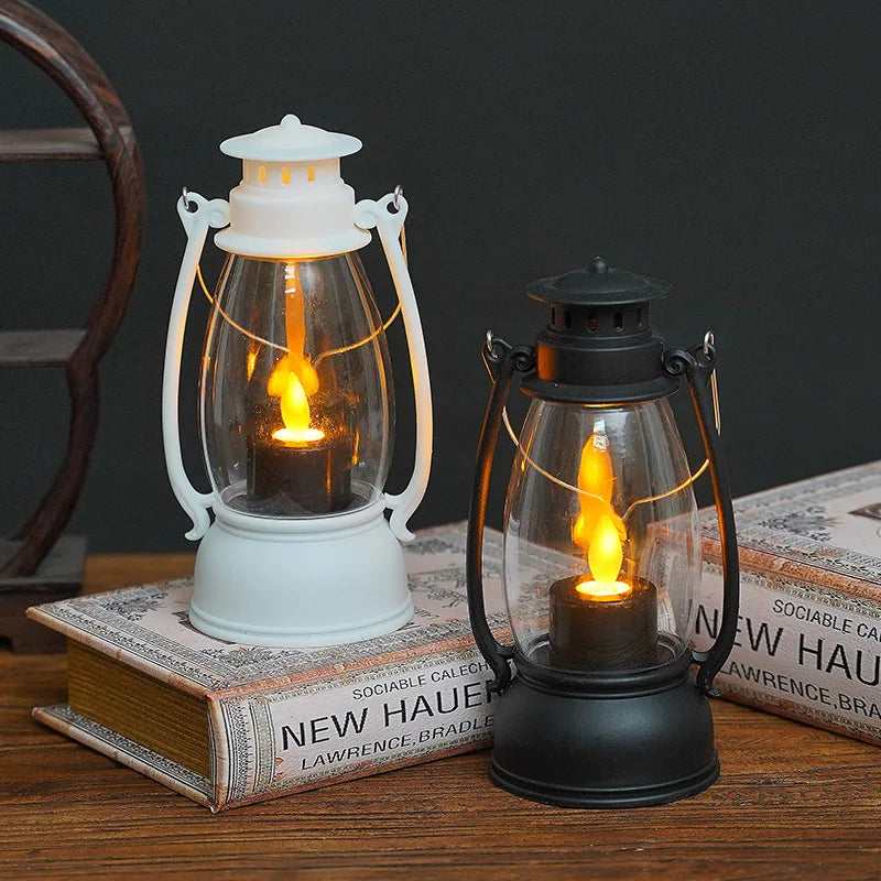 Vintage LED Candle Lantern Waterproof Atmosphere Lamp Flameless Wedding