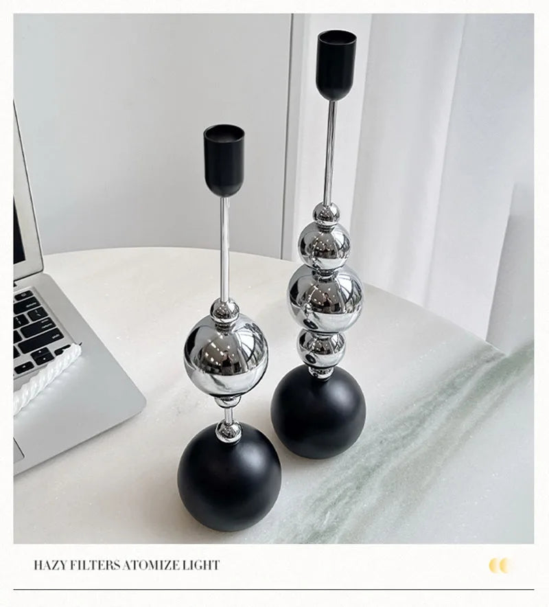 Metal Gold Candlestick Holder — Luxury Taper Candle Stand