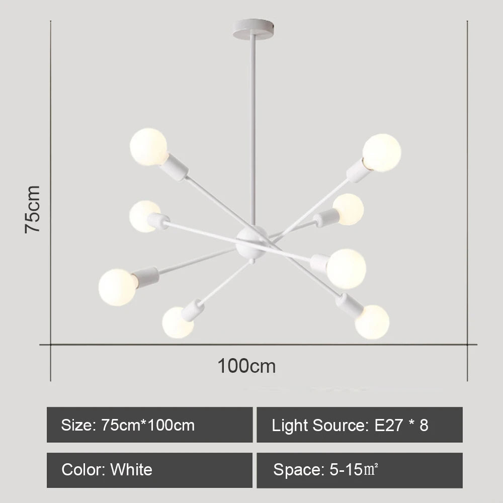Modern LED Ceiling Chandelier Light Living Room Bedroom Lighting Decor