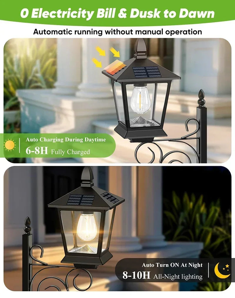 Solar Lamp Post Light with Planter Solar Light Planter Solar Planter Lights Outdoor