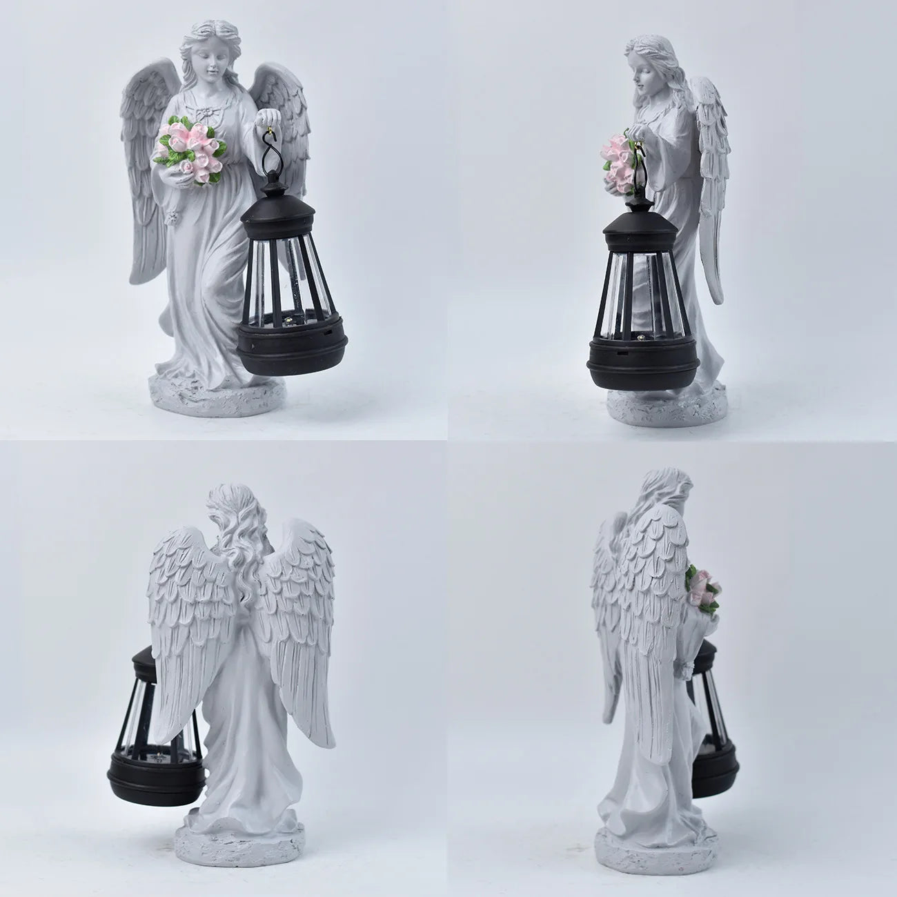 Angel Lantern Garden Statue Angel Girl Outdoor Solar Ornament Night Light