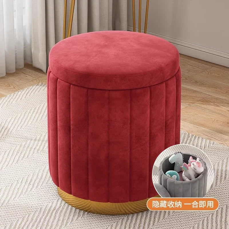 Bedroom Furniture Cream wind storage makeup stool vanity chair vanity stool