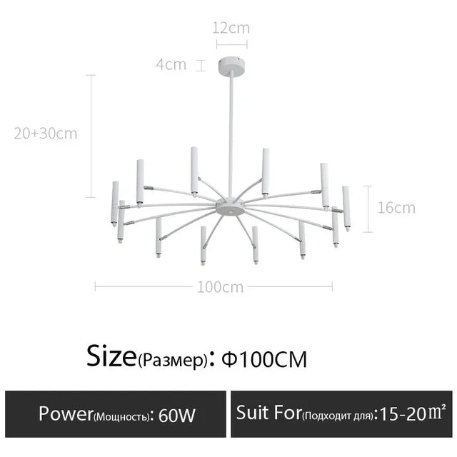 Minimalist Ceiling Chandelier G9 Light Fixtures 110V/220V Home Interior