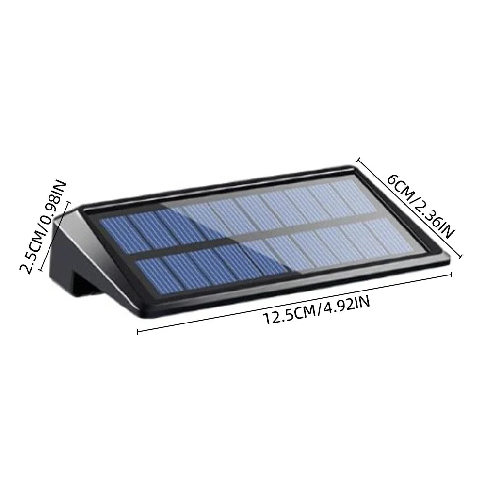 Solar Wall Lights 4 LED Solar Fence Lights Outdoor Waterproof Solar Deck Lights Wall