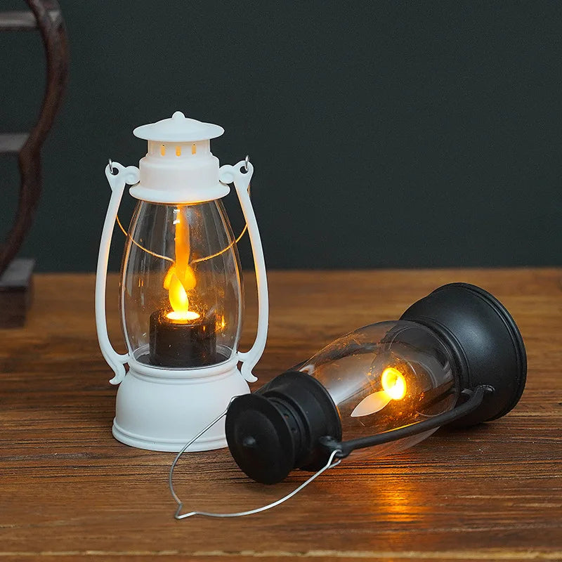 Vintage LED Candle Lantern Waterproof Atmosphere Lamp Flameless Wedding