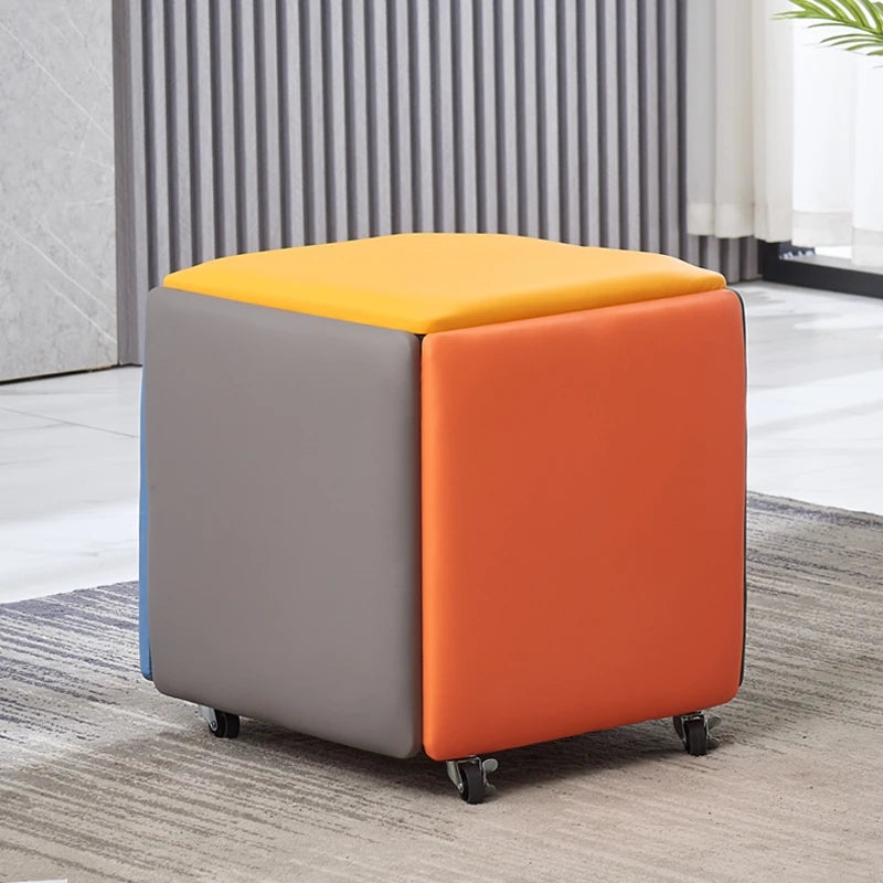 Nordic 5 in 1 Sofa Soft Stool, Creative Home, Rubik's Cube Combination