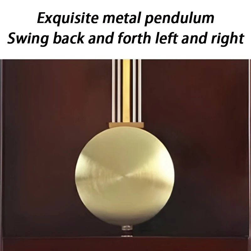 Wall Wooden Pendulum Clock Time Chime Vintage Classic Pendulum Clock Living