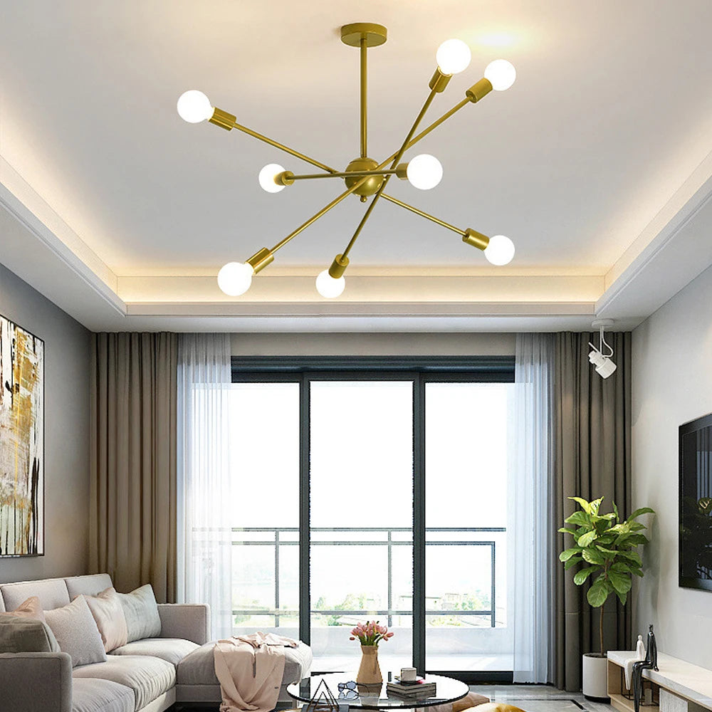 Modern LED Ceiling Chandelier Light Living Room Bedroom Lighting Decor