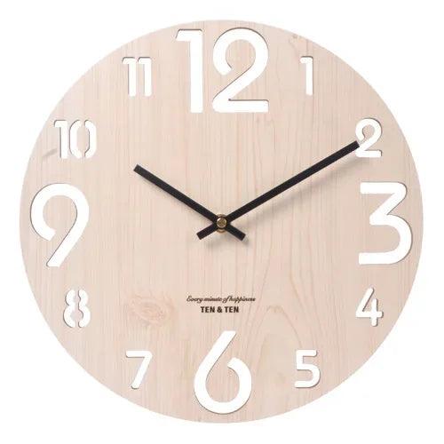 Wooden 3D Wall Clock Modern Design Nordic Brief Living Room Decoration
