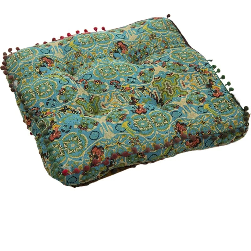 Bohemian Style Thickened Cotton Linen Cushion for Ground Lazy People Pillow