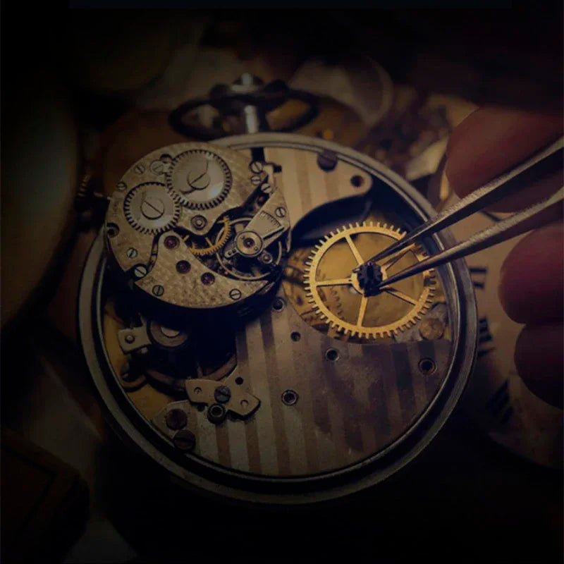 Retro Rotating Gear Wall Clock Home Decorative Wall Clock Stylish Silent