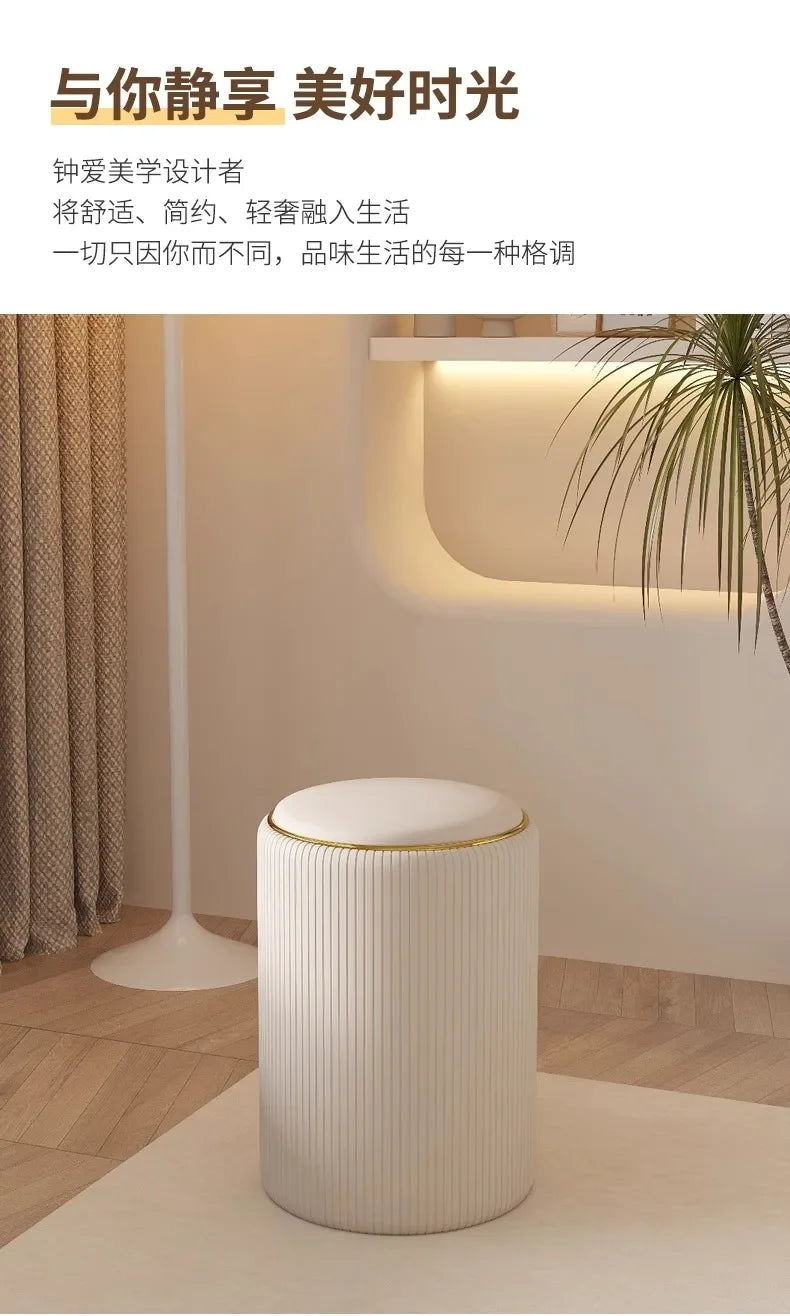 Bedroom Furniture Cream wind storage makeup stool vanity chair vanity stool