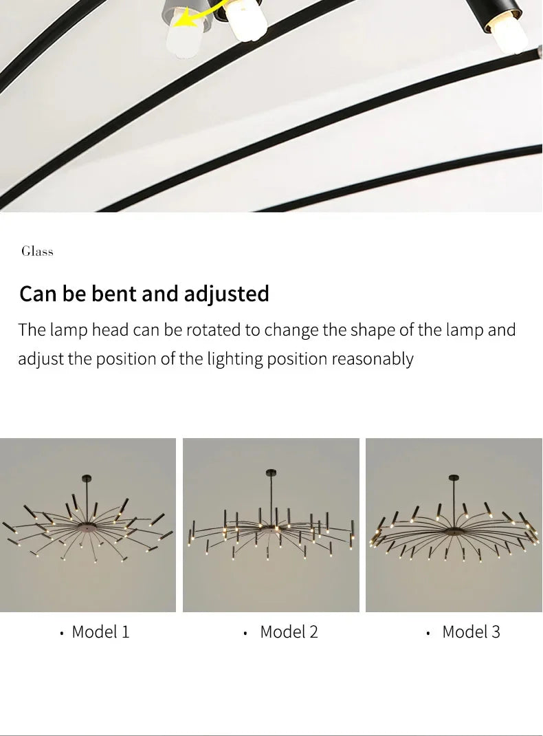 Minimalist Ceiling Chandelier G9 Light Fixtures 110V/220V Home Interior