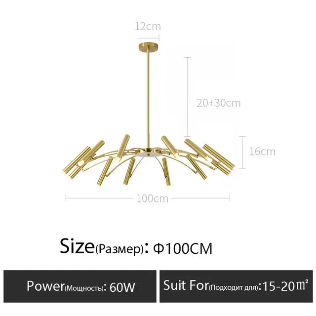 Minimalist Ceiling Chandelier G9 Light Fixtures 110V/220V Home Interior