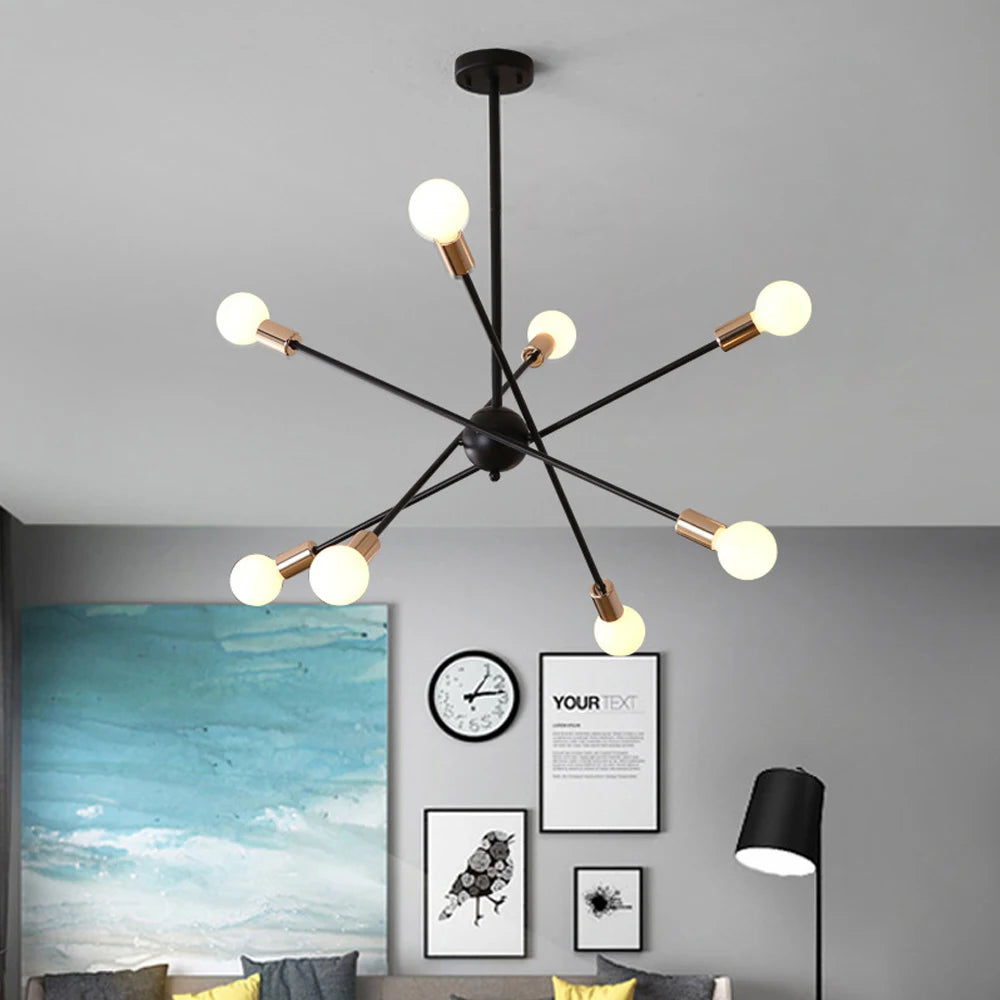 Modern LED Ceiling Chandelier Light Living Room Bedroom Lighting Decor