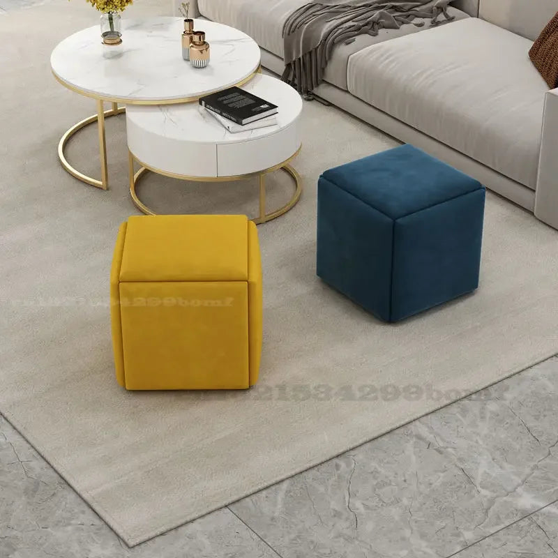 Multifunctional Sofa Stool Iron Foldable Living Room Furniture Home Rubik's Cube