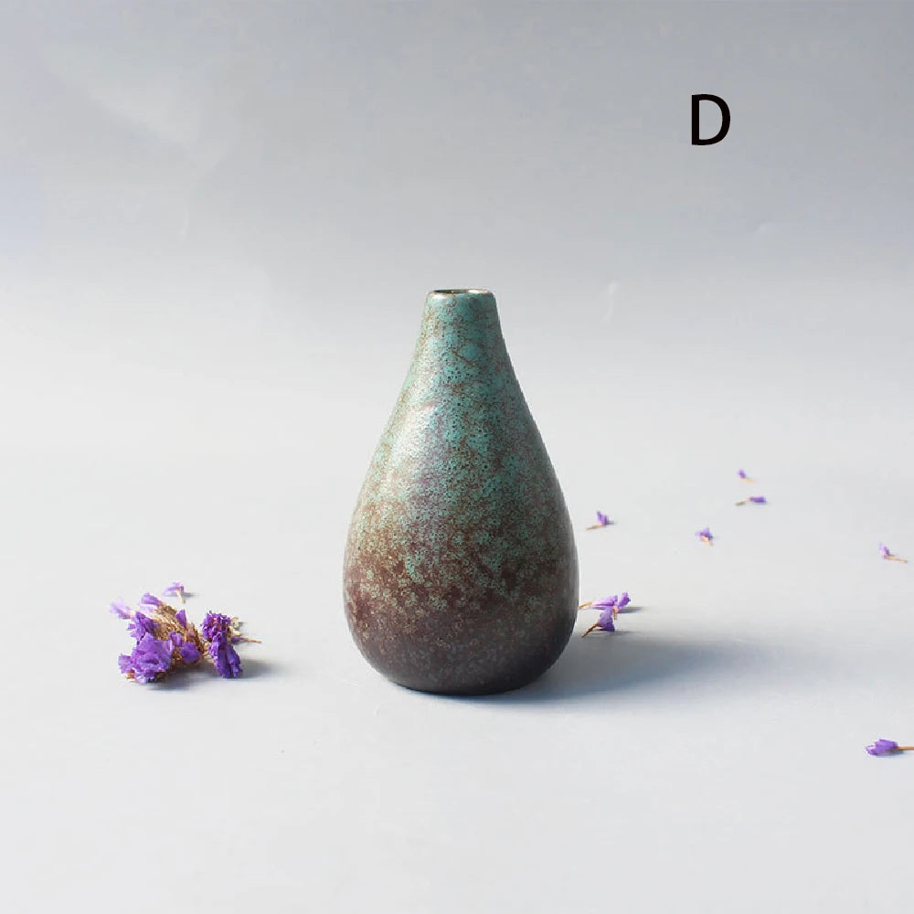 Ceramic Small flower Vase Home Decoration Crafts Tabletop Ornament