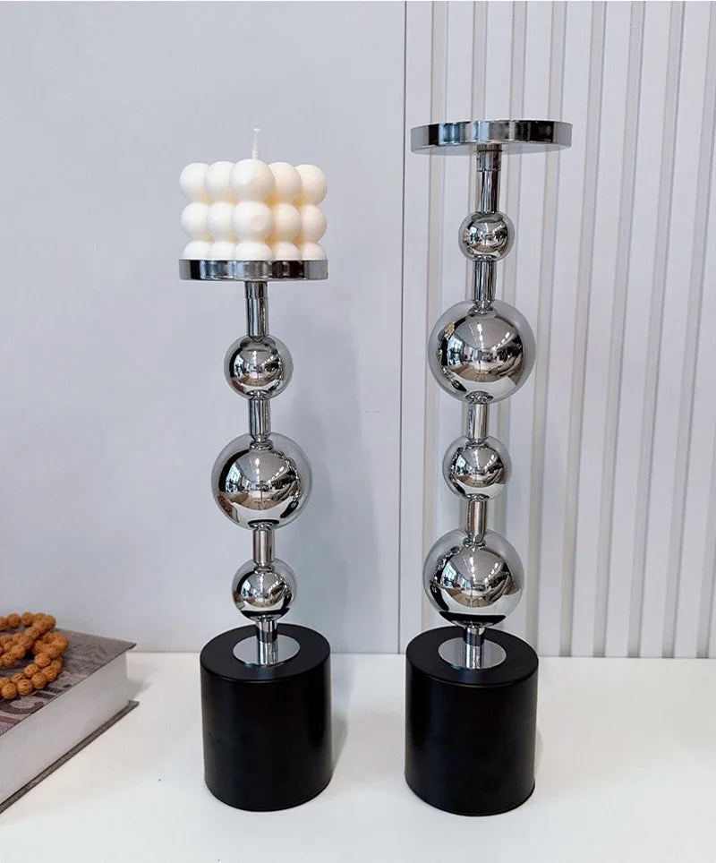 Metal Gold Candlestick Holder — Luxury Taper Candle Stand