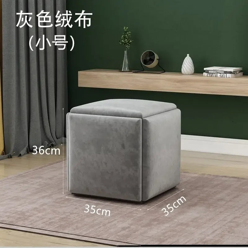 Multifunctional Sofa Stool Iron Foldable Living Room Furniture Home Rubik's Cube