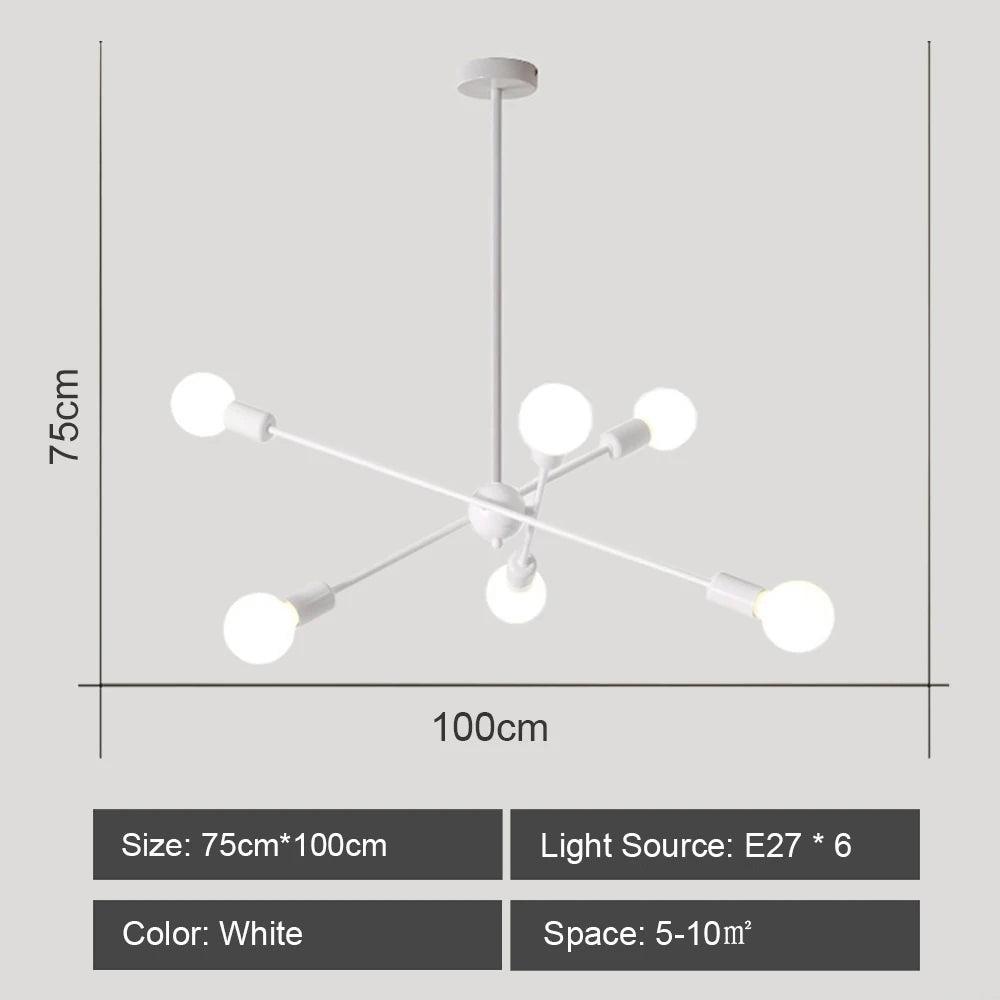 Modern LED Ceiling Chandelier Light Living Room Bedroom Lighting Decor