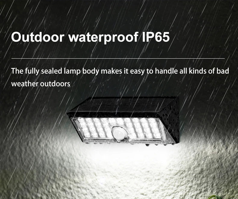 Solar Lighting Wall Light Super Bright 38 Led Motion Sensor Wall Lamp