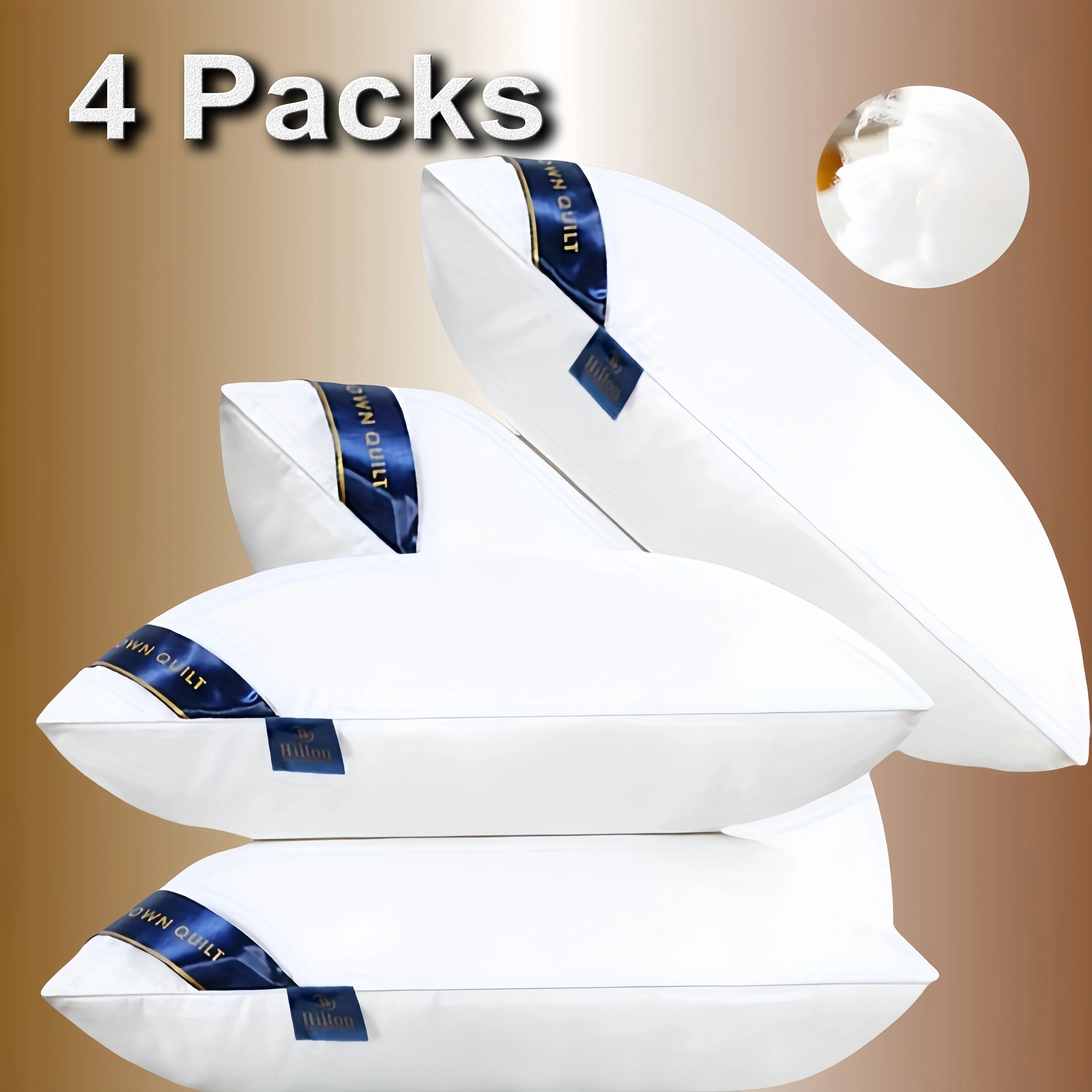 Wholesale Healthy Sleep Bed Sleeping Luxury Hotel Hilton Leisure Pillow