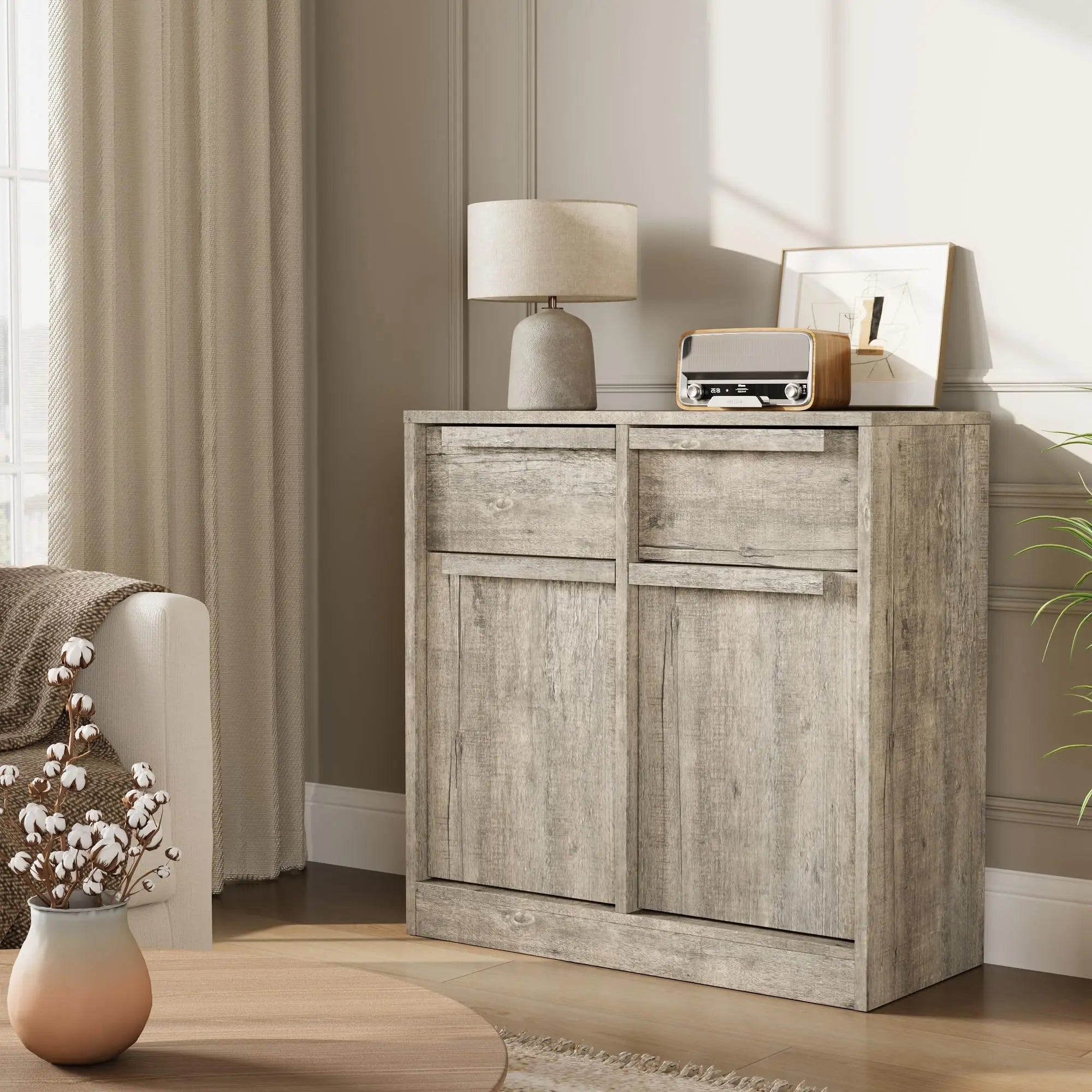 Buffet Cabinet with Drawers Sideboard Buffet Storage Cabinet Kitchen Table