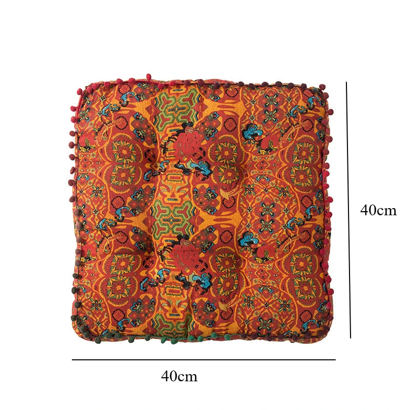 Bohemian Style Thickened Cotton Linen Cushion for Ground Lazy People Pillow