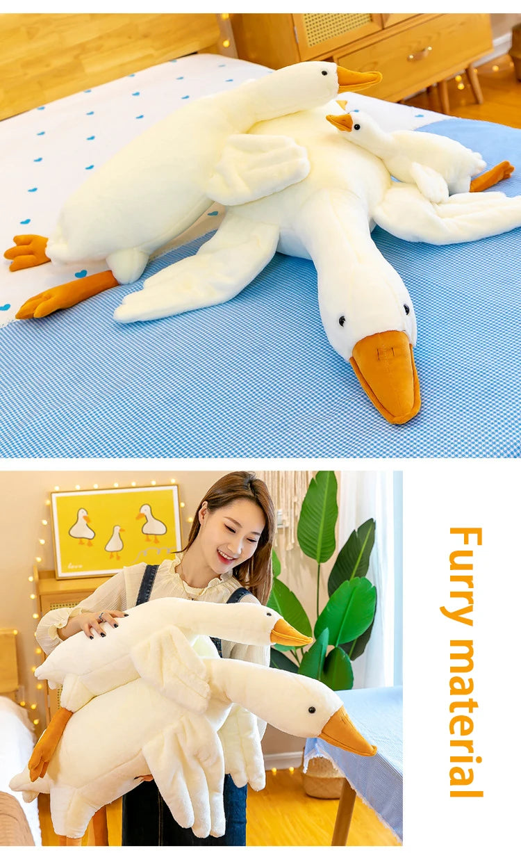 Baby Goose Stuffed Animal Throw Pillow