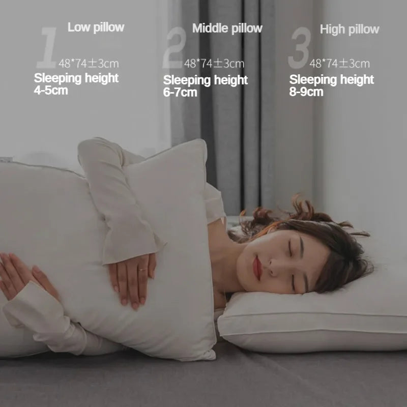100% Cotton Soy Fiber Pillow Core Cotton Washable Pillows Grade A Low Pillow