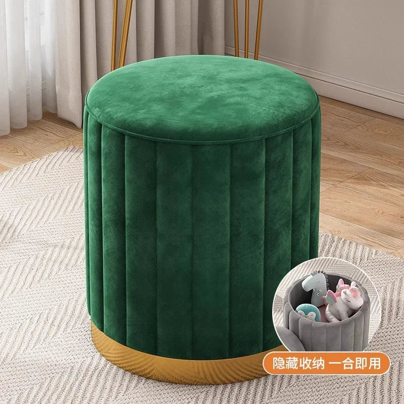 Bedroom Furniture Cream wind storage makeup stool vanity chair vanity stool