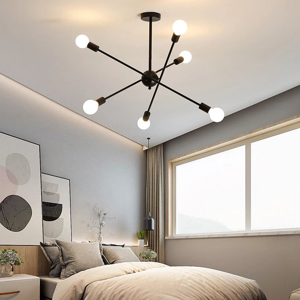 Modern LED Ceiling Chandelier Light Living Room Bedroom Lighting Decor