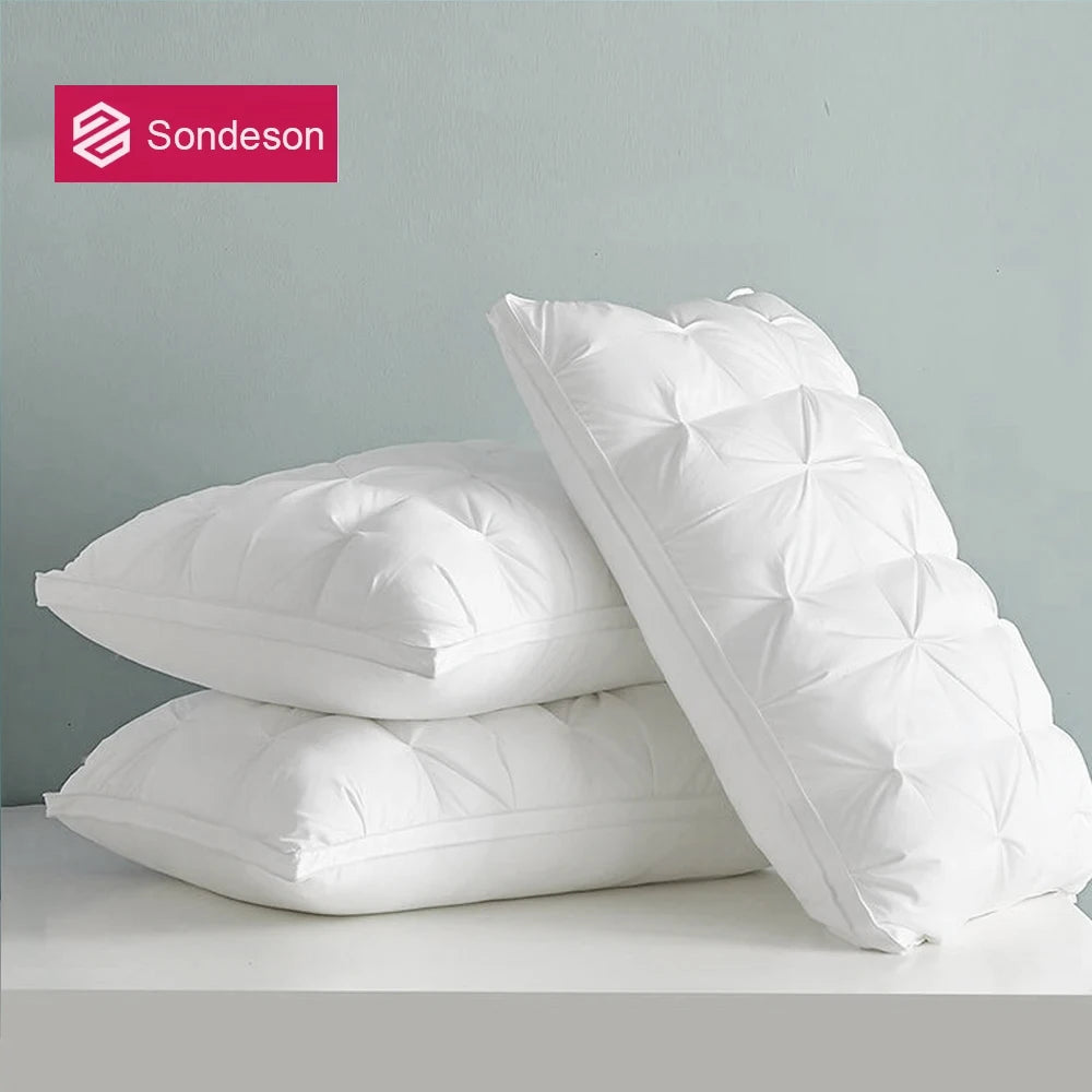 Sondeson Luxury White Goose Down Pillow Down-proof Queen King Pillows