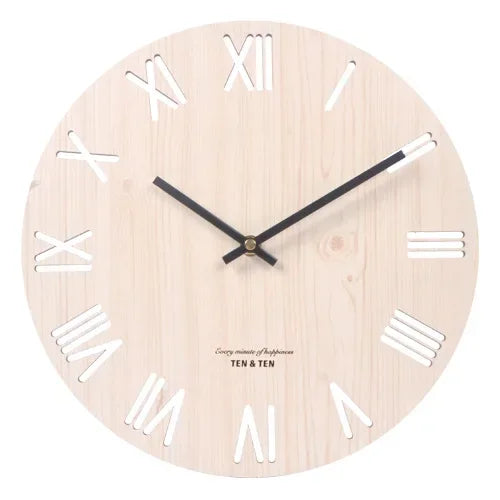 Wooden 3D Wall Clock Modern Design Nordic Brief Living Room Decoration