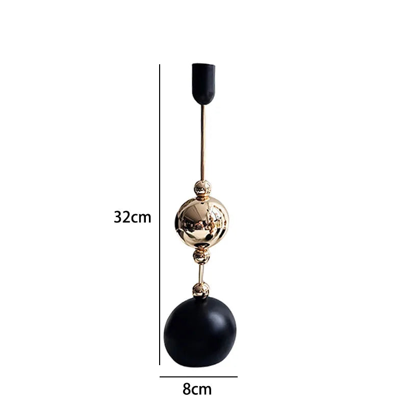 Metal Gold Candlestick Holder — Luxury Taper Candle Stand