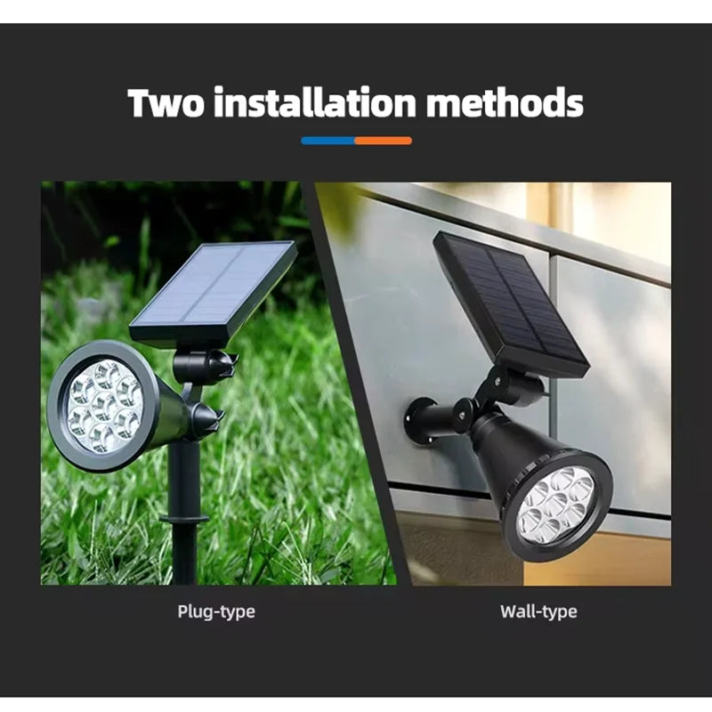 Unique Design 18 Led Rgb Spot Light Waterproof Garden Led Solar Stake