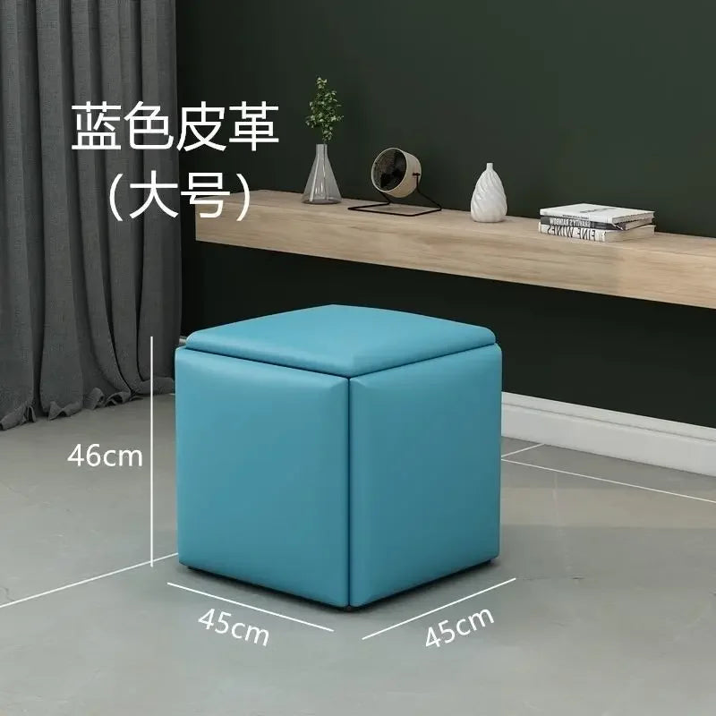 Multifunctional Sofa Stool Iron Foldable Living Room Furniture Home Rubik's Cube