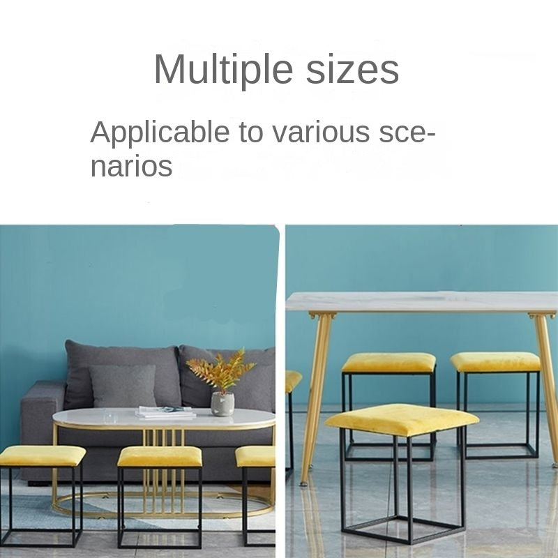 Multifunctional Sofa Stool Iron Foldable Living Room Furniture Home Rubik's Cube